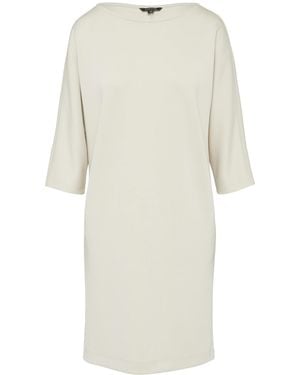 Comma, Softes Sweat-Kleid mit U-Boot-Ausschnitt und Fledermausärmeln helles beige 44 - Natur