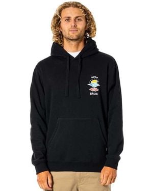 Rip Curl SEARCH ICON HOOD - Nero