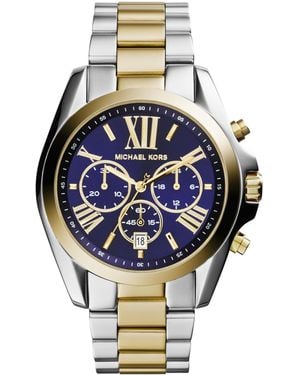 Michael Kors Bradshaw Chronograph Two-tone Stainless Steel Watch - Metallic