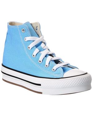 Converse Chuck Taylor All Star Eva Lift Platform Seizoensgebonden Kleur Sneaker Voor Jongens - Blauw