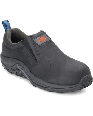 Merrell Jungle Moc Leather Comp Toe Work Shoe Construction - Gray