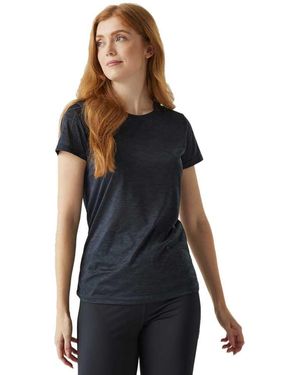 Regatta S Fingal Edition Wicking Jersey Navy T-Shirt - Schwarz