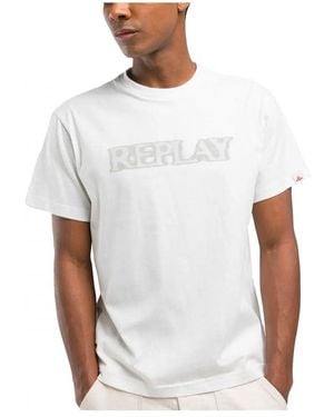 Replay M3059.000.2660 Short Sleeve T-shirt L White