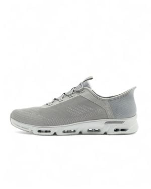 Skechers Sneaker da donna Glide-Step Gratify Pace Hands senza lacci - Grigio