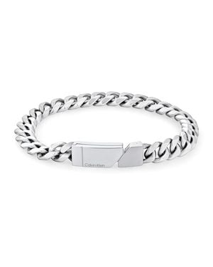 Calvin Klein Gliederarmband für Kollektion ELECTRIC aus Edelstahl - 35100006 - Mettallic