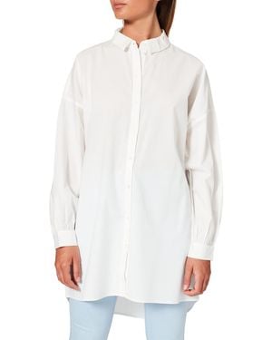 Vero Moda Vmbina L/s Oversize Shirt Ga Noos Blouse - White
