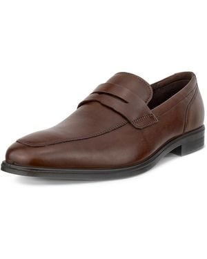 Ecco Queenstown Penny Loafer - Brown