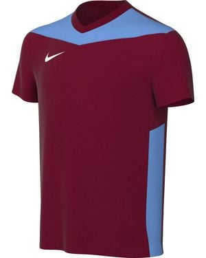 Nike FD7438-677 Dri-Fit Park Derby IV T-Shirt Team Red/University Blue/White Taglia L - Rosso