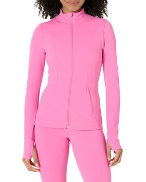 Amazon Essentials Active Formflex Buttery Soft Slim Fit Full Zip Jacket - Pink