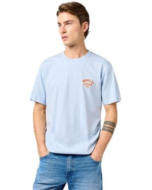 Wrangler Small Logo Tee T-Shirt - Blau