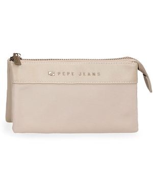 Pepe Jeans Morgan Sac à main beige 20 x 11 x 4 cm Polyester et PU by Joumma Bags - Neutre