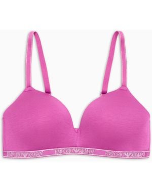 Emporio Armani Padded Triangle Bra Gepolsterter BH - Pink