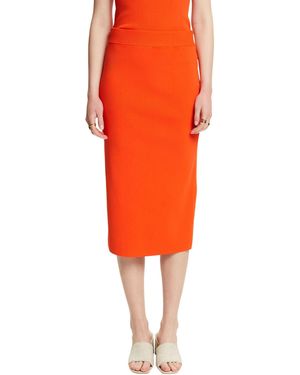 Esprit Midirock aus Tech-Strick - Orange