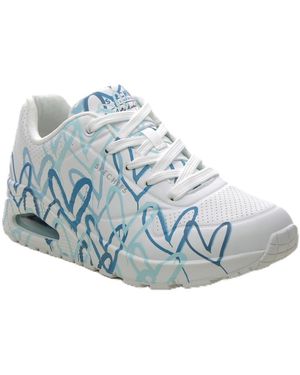 Skechers Vrouwen Uno Spread The Love Sneaker - Blauw
