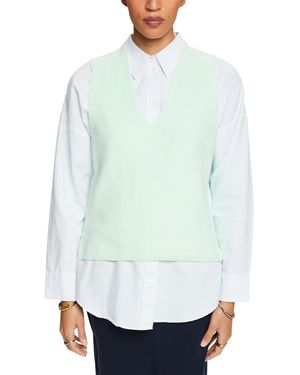 Esprit 024ee1i316 Maglione - Verde