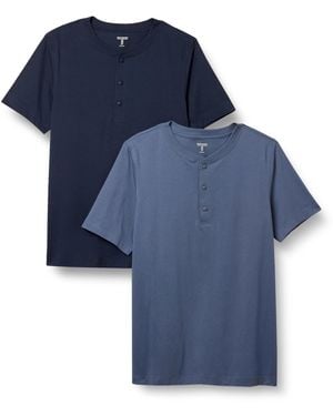 Amazon Essentials Regular-fit Shirt Met Korte Mouwen - Blauw