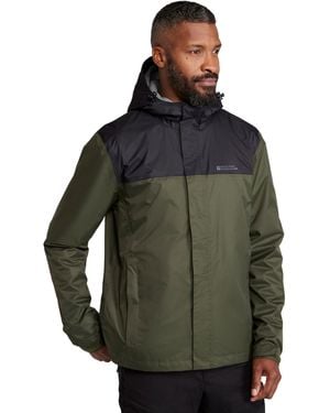 Mountain Warehouse Waterproof & Lightweight Raincoat With Taped - Green