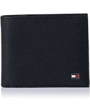 Tommy Hilfiger Th Flag Mini Cc Wallet Am0am13518 Bifold Wallet - Blue
