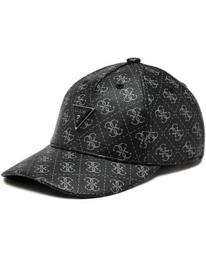 Guess Am5042pol01 Mito Eco 4g Logo Baseball Cap Caps - Black