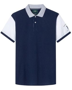 Hackett Hackett Heritage Essential Multi Short Sleeve Polo Xl - Blue