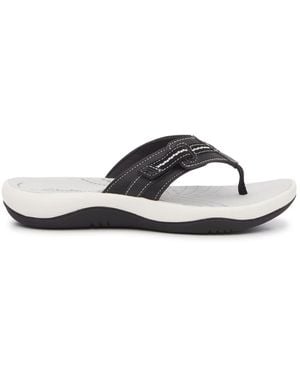 Clarks Sunmaze Tide Flip Flop - Black