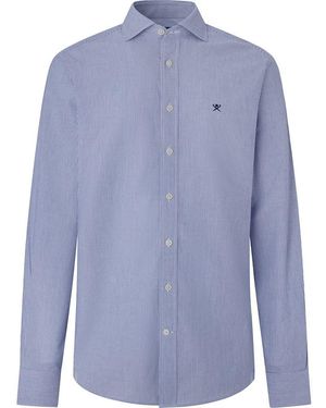 Hackett Essential Fine Stripe Shirt - Blue