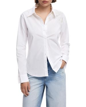 Desigual Camicia Maniche Lunghe Donna Bianco - Wit