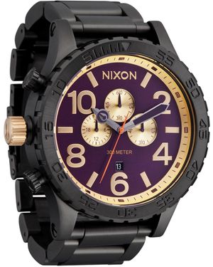 Nixon Analog Uhr mit Edelstahl Armband A1389-5270-00 - Mettallic