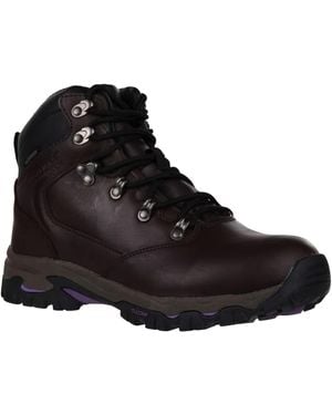 Regatta S/ladies Tebay Waterproof Leather Walking Boots - Black