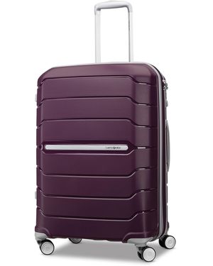 Samsonite Piece Luggage Set - Carry-on & Large Checked Luggage With Dual Spinner Wheels - Durable Polypropylene Hardshell - Tsa - Purple