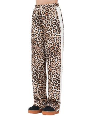 PUMA Pantalone Sportivo T7 Leo Luxe AOP Straight Op Beige da Donna S - Bianco