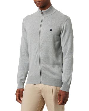 Timberland Williams Rivr Full Zip Polo a iche Lunghe - Grigio
