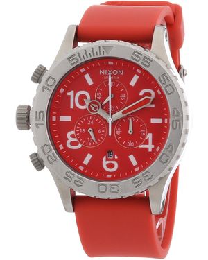Nixon Armbanduhr Chronograph Plastik A038200-00 - Rot