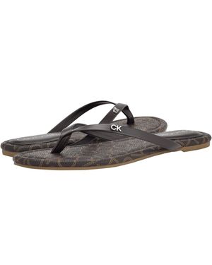 Calvin Klein Cruzy Flip Flop - Brown