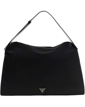 Guess Shoulder Bag Travel Bag Follie Oversized Hobo Bag Black
