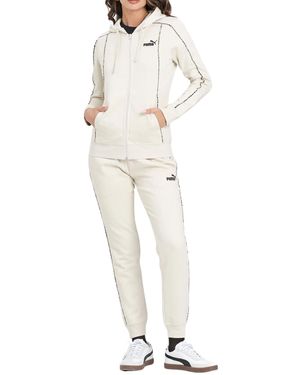 PUMA Tuta da Donna con Cappuccio Essential Animal Beige Taglia M Codice 692203-87 - Neutro