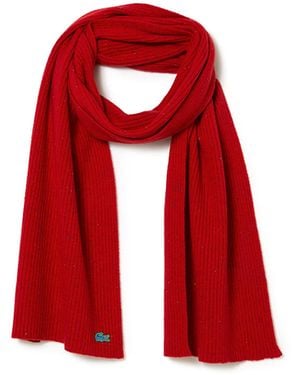 Lacoste _adult Re1982 Cold Weather Scarf - Red