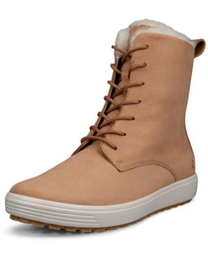 Ecco Soft 7 Tred High Cut Cold Weather Oxford Boot - Natural