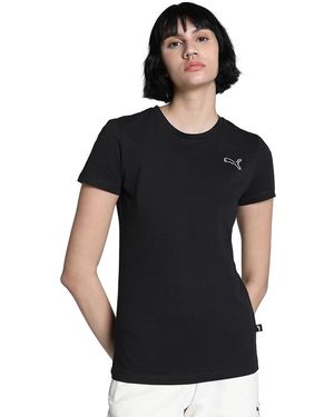 PUMA Pua Better Eentia Hort Eeve T-hirt Back - Black