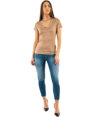 Guess T-Shirt Donna Brown ES25GU82 W5GP31KCSX2 XXL - Blu