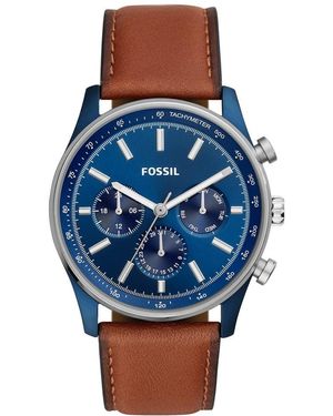 Fossil Orologio al quarzo in pelle da uomo BQ2512 - Marrone