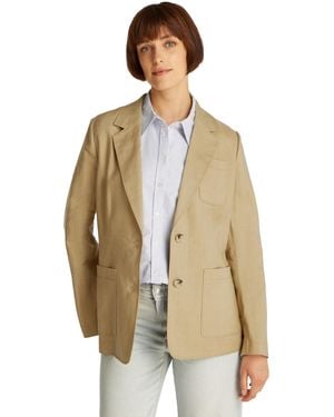 Tommy Hilfiger Ess Linnen Regular Sb Blazer Ww0ww44757 - Meerkleurig