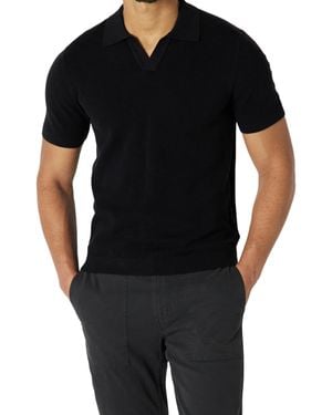 Amazon Essentials Regular-fit Short-sleeved Knit Polo Sweater - Black