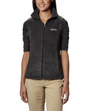 Columbia Benton Springs-Cerniera Intera Giacca in Pile - Nero