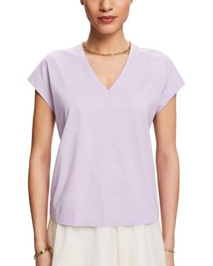 Esprit 034ee1k323 T-shirt - Purple