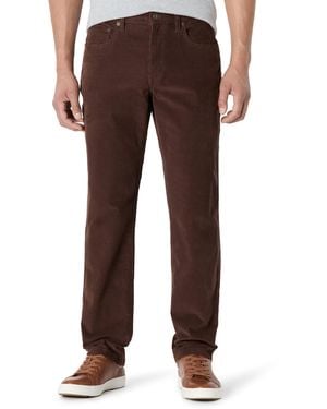 Amazon Essentials Straight Fit 5 Pocket Corduroy Trouser - Brown