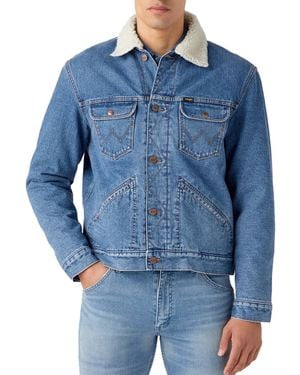 Wrangler 124 MJ Sherpa Giacca - Blu