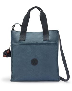 Kipling Inara Large Crossbody Tote Bag Nocturnal Grey M - Blue