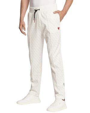 Guess Z2BB05 FL04Q Pantalones Chándal Hombre Blanco - Natur