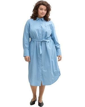 Tom Tailor T-Shirt mit Logo-Print - Blau